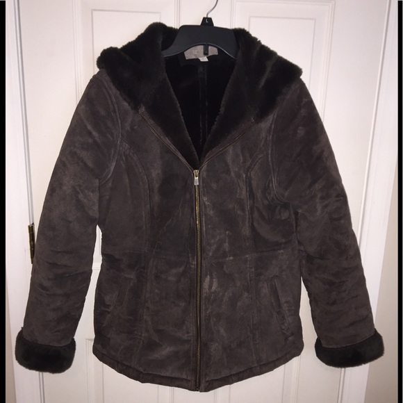 croft & barrow Jackets & Blazers - Suede coat